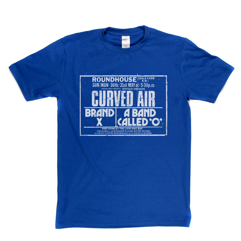 Curved Air Brand X Roundhouse Poster T-Shirt