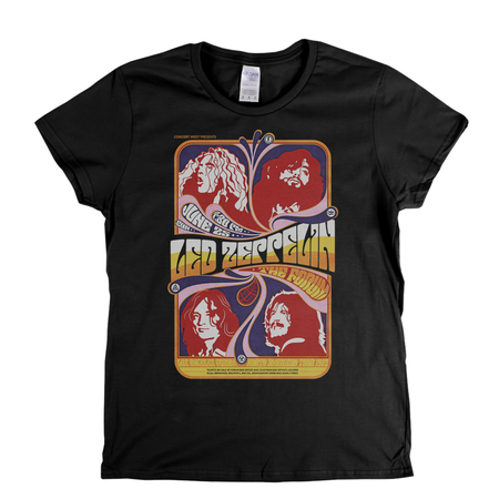 Led Zeppelin Los Angeles Forum Poster Womens T-Shirt