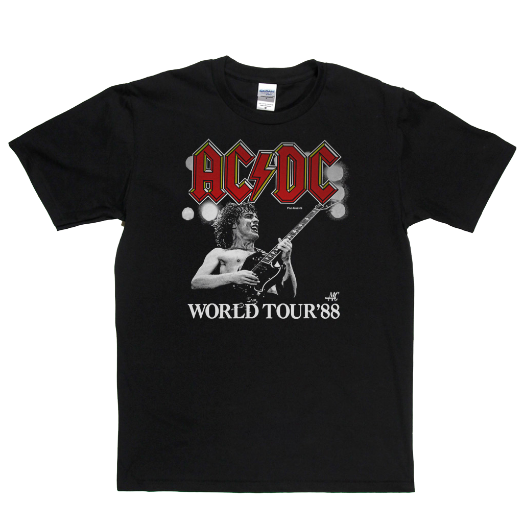 ACDC World Tour 88 Poster T Shirt