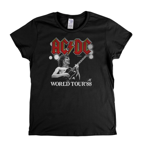ACDC World Tour 88 Poster Womens T-Shirt