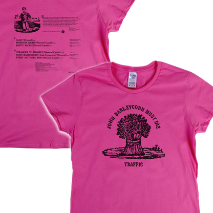 Traffic John Barleycorn Must Die Front and Back Womens T-Shirt