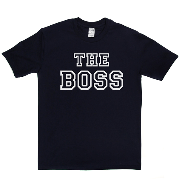 The Boss text T Shirt