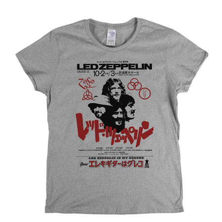 Led Zeppelin Tokyo Flyer Womens T-Shirt
