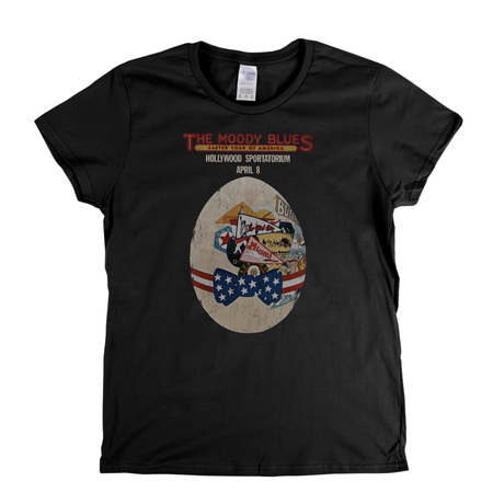 The Moody Blues Easter Tour Of America Poster Womens T-Shirt