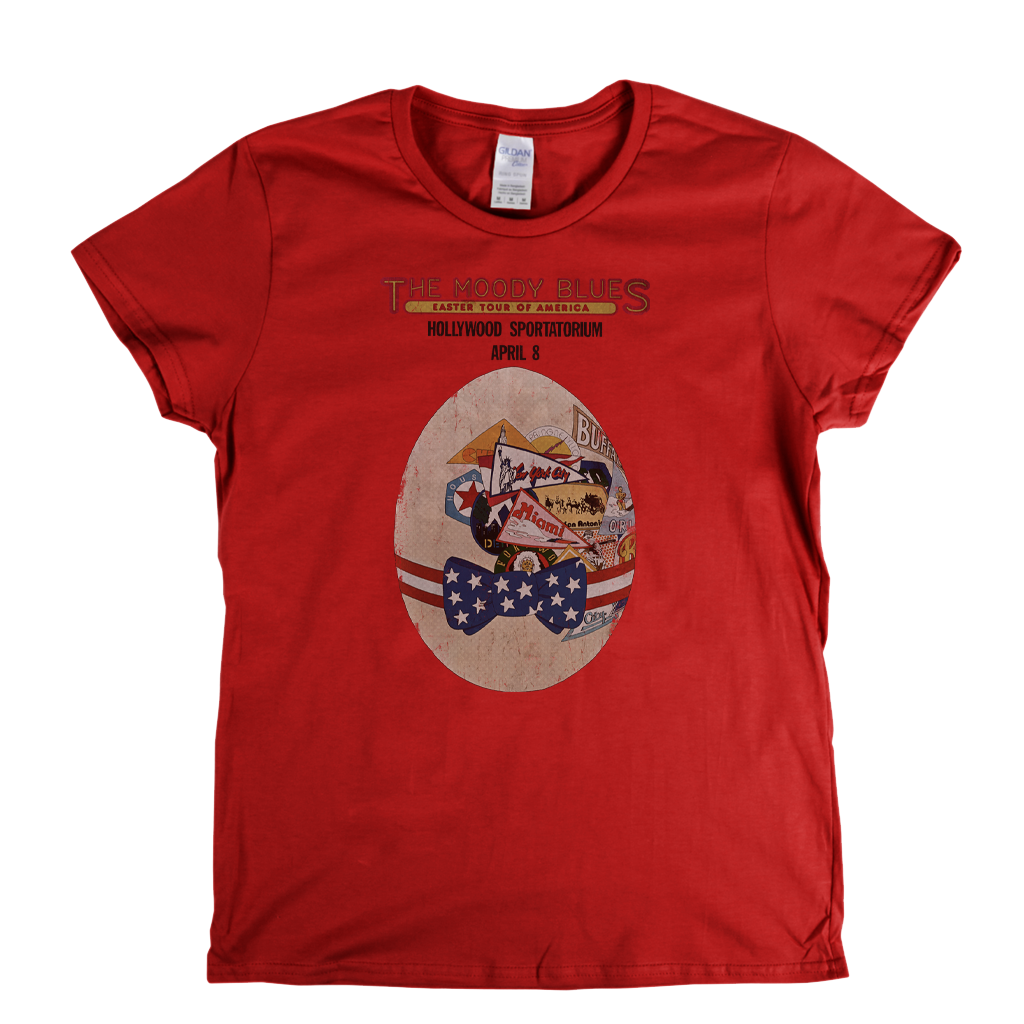 The Moody Blues Easter Tour Of America Poster Womens T-Shirt