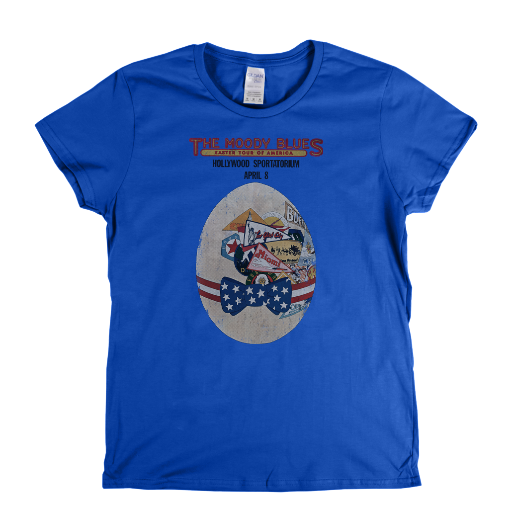 The Moody Blues Easter Tour Of America Poster Womens T-Shirt