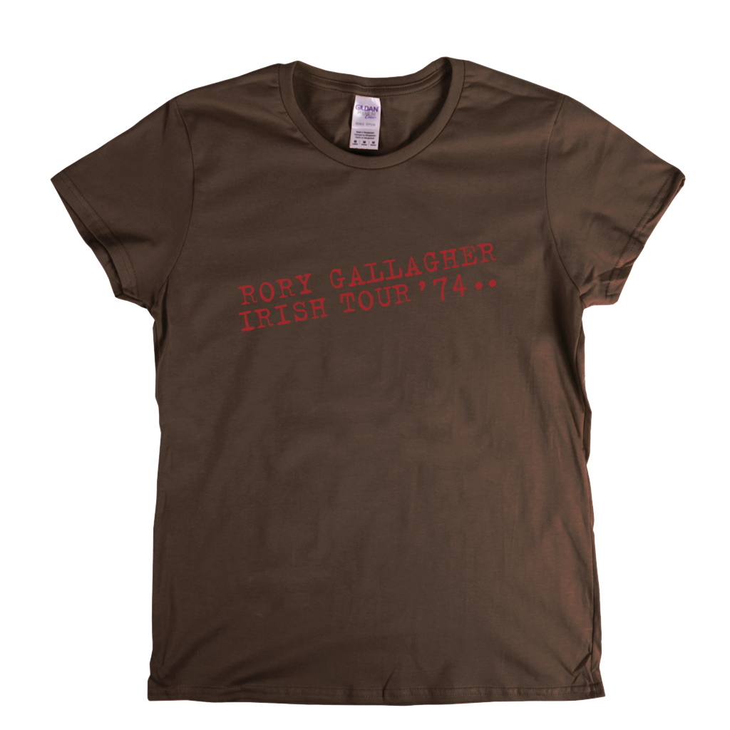 Rory Gallagher Irish Tour 74 Womens T-Shirt