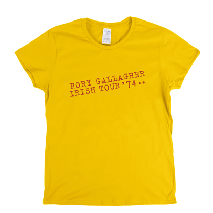 Rory Gallagher Irish Tour 74 Womens T-Shirt
