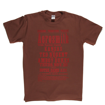 Aerosmith Gig Poster T-Shirt