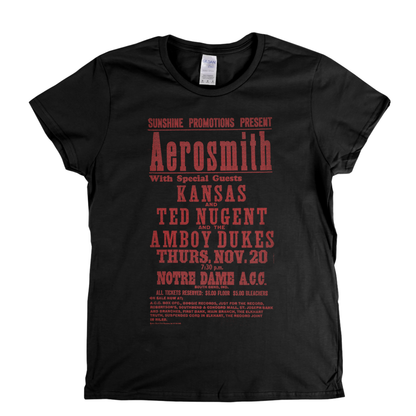 Aerosmith Gig Poster Womens T-Shirt