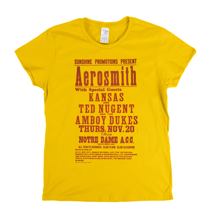 Aerosmith Gig Poster Womens T-Shirt
