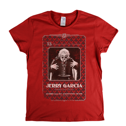 Jerry Garcia Acoustic & Electric Poster Womens T-Shirt