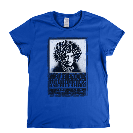 Jimi Hendrix Shrine Auditorium Poster Womens T-Shirt