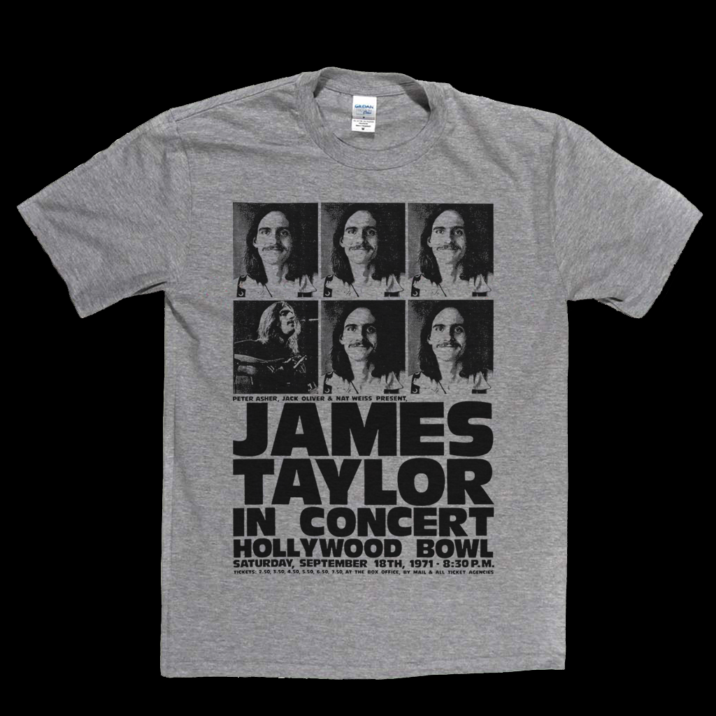 James Taylor Hollywood Bowl Poster T-Shirt