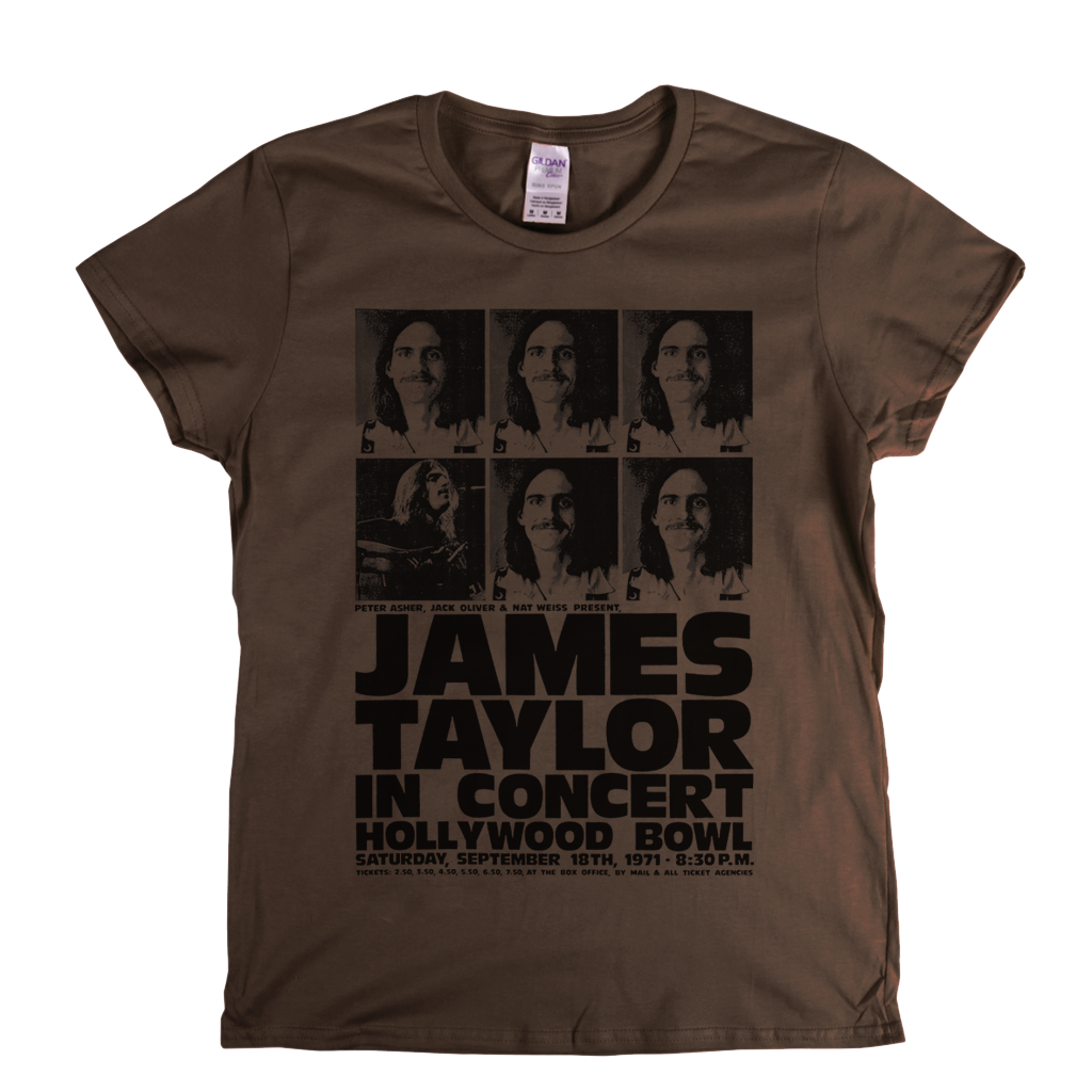 James Taylor Hollywood Bowl Poster Womens T-Shirt