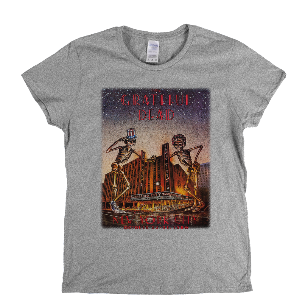 The Grateful Dead New York City Poster Womens T-Shirt