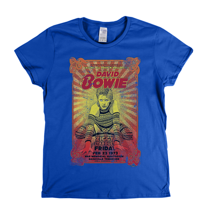 David Bowie Ziggy Poster Womens T-Shirt