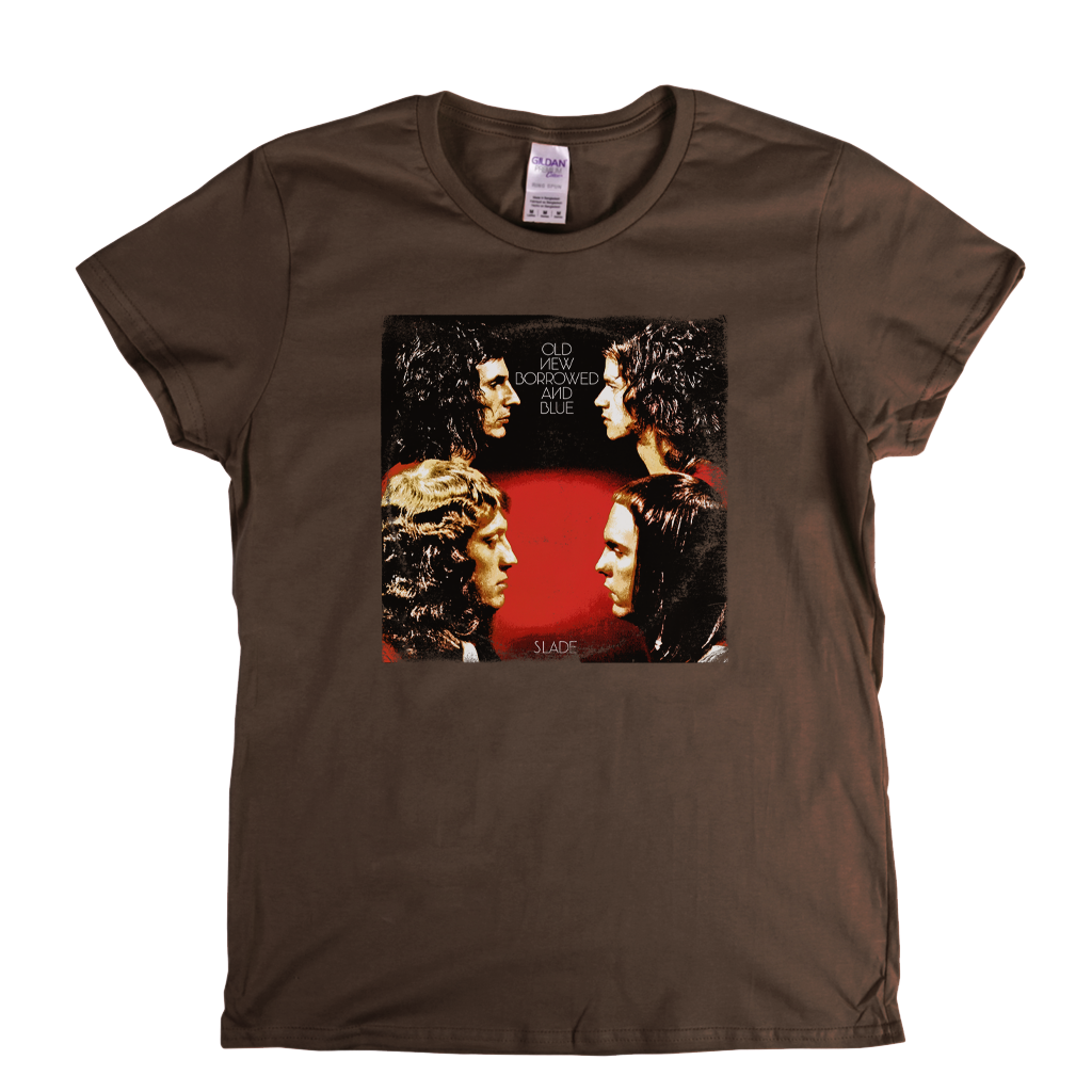 Slade Old New Borrowed And Blue Womens T-Shirt