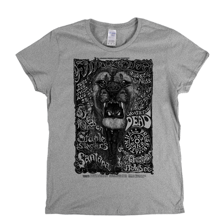Grateful Dead Lion Poster Womens T-Shirt