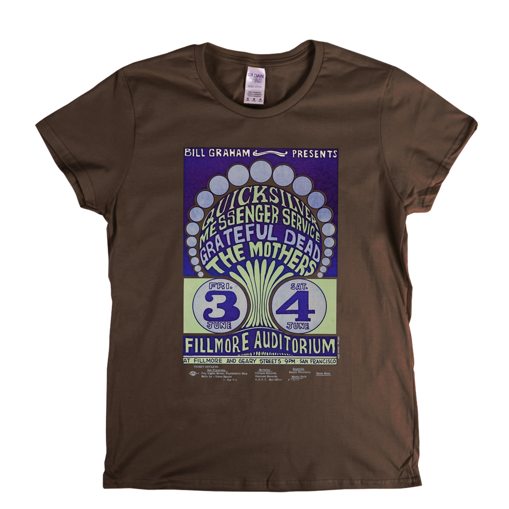 Fillmore Auditorium Poster Womens T-Shirt
