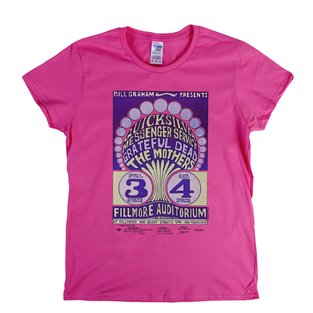 Fillmore Auditorium Poster Womens T-Shirt