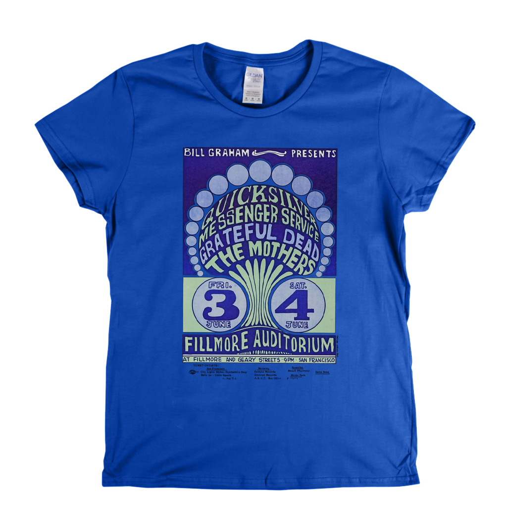 Fillmore Auditorium Poster Womens T-Shirt
