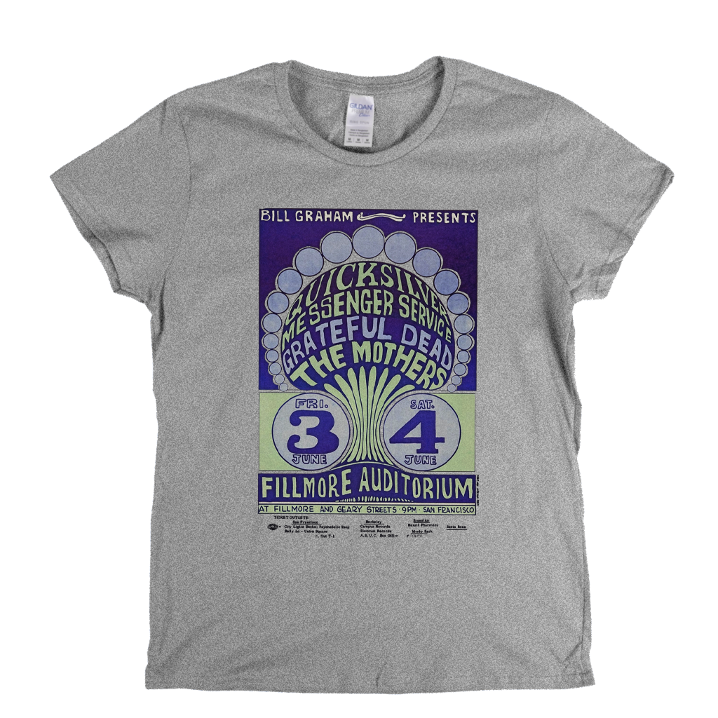 Fillmore Auditorium Poster Womens T-Shirt
