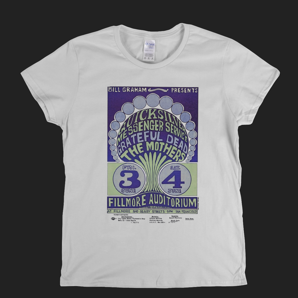Fillmore Auditorium Poster Womens T-Shirt