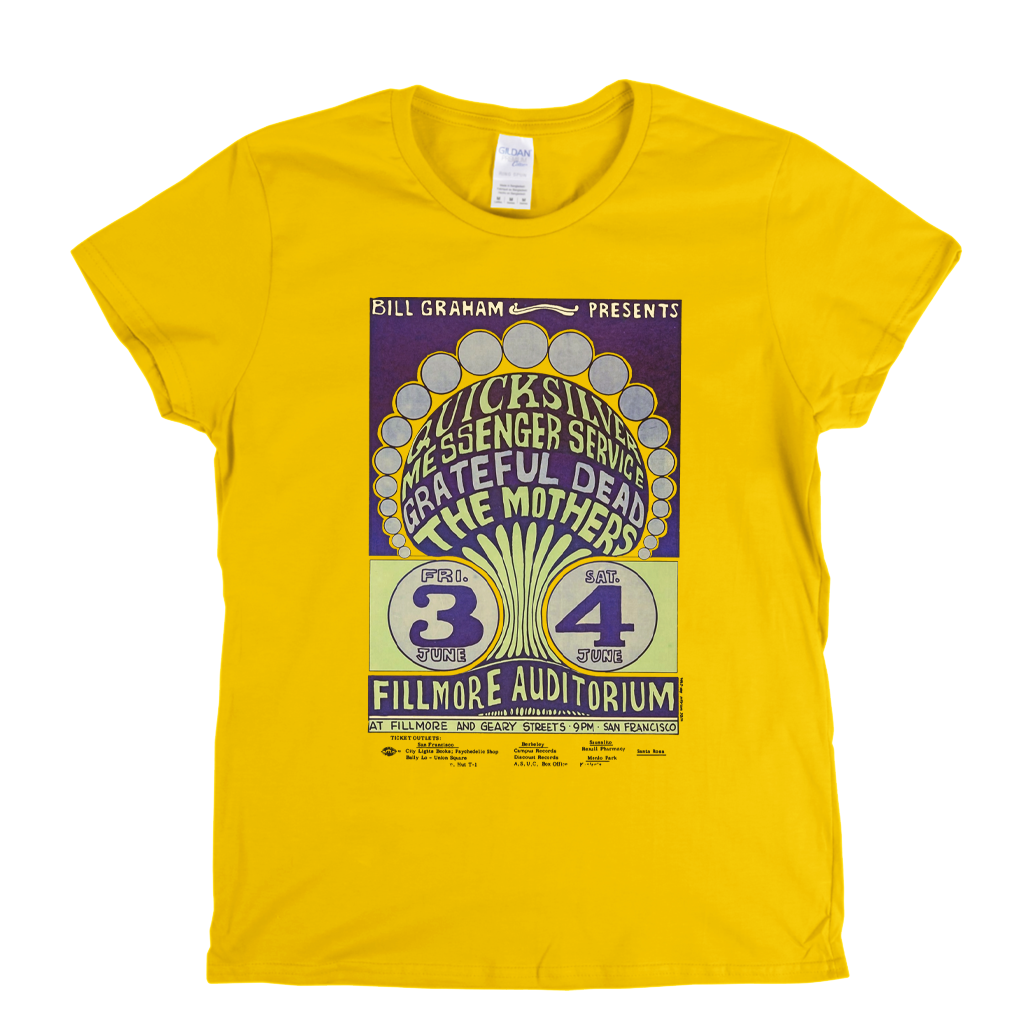 Fillmore Auditorium Poster Womens T-Shirt