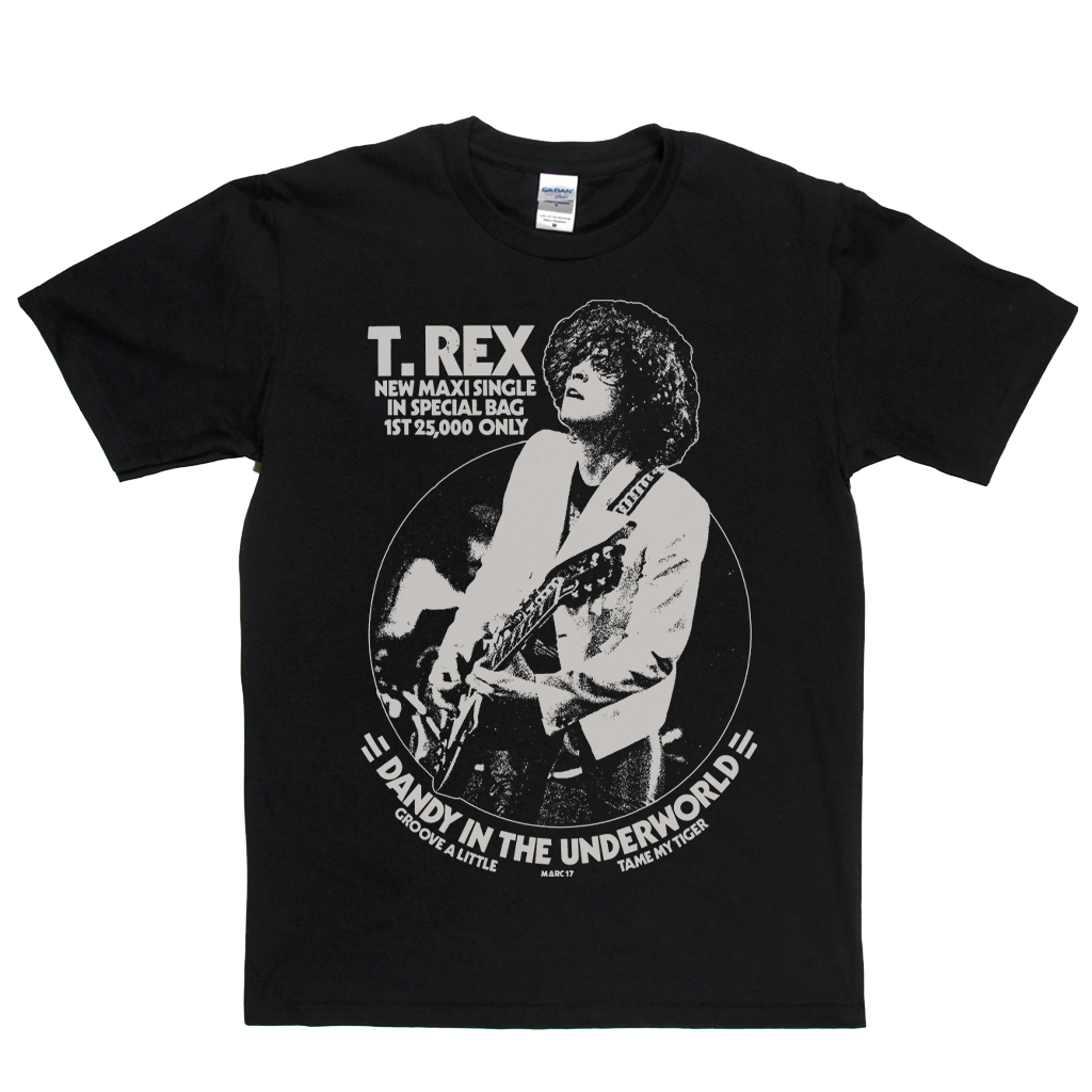 T Rex Dandy In The Underworld Poster T-Shirt