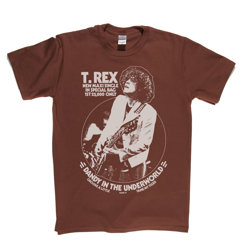 T Rex Dandy In The Underworld Poster T-Shirt