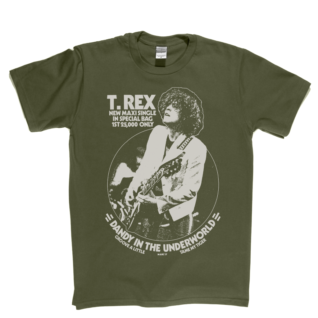 T Rex Dandy In The Underworld Poster T-Shirt