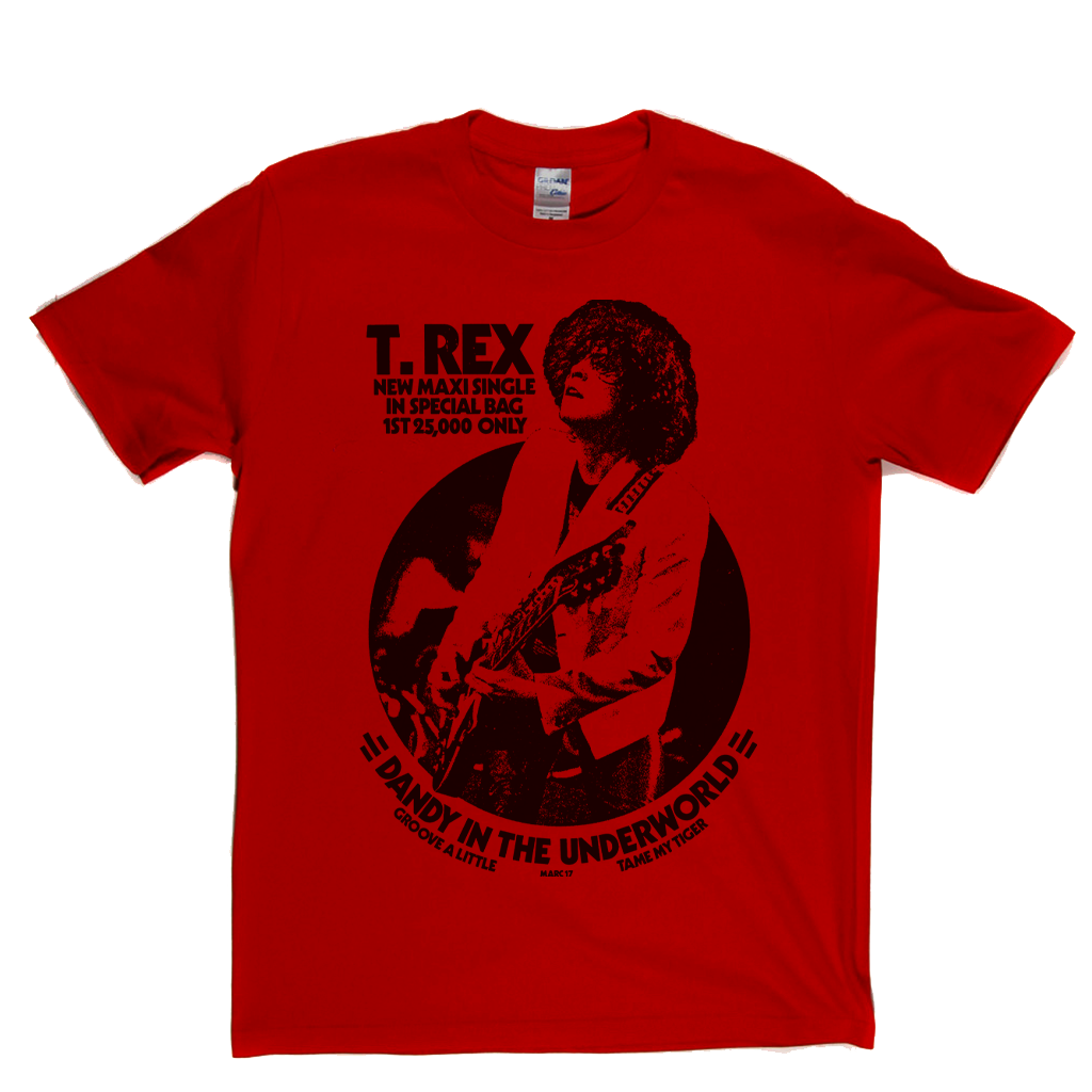 T Rex Dandy In The Underworld Poster T-Shirt