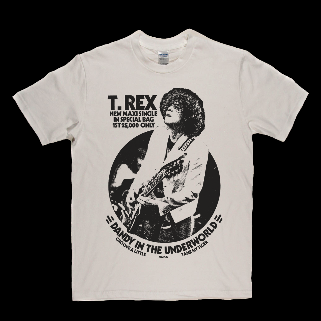 T Rex Dandy In The Underworld Poster T-Shirt