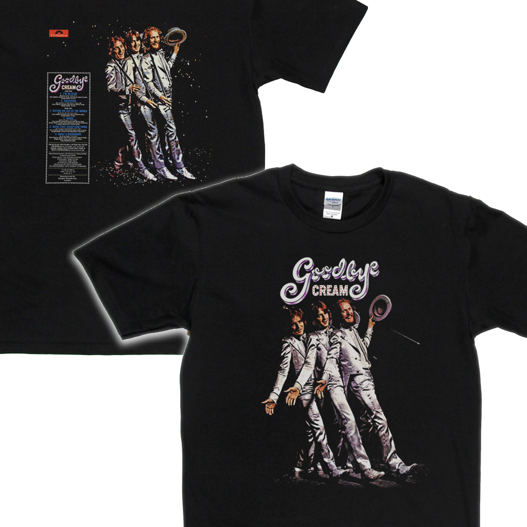 Cream Goodbye Front And Back T-Shirt