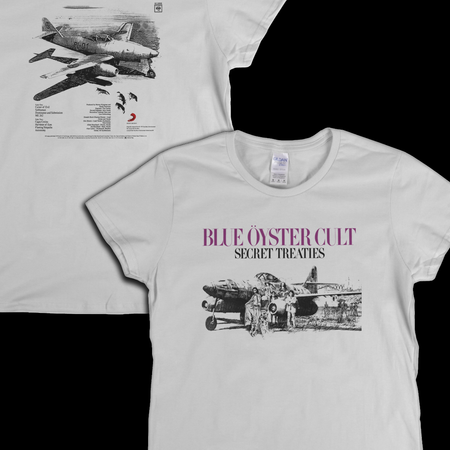 Blue Oyster Cult Front And Back Womens T-Shirt