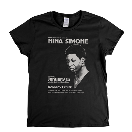 Nina Simone Poster Womens T-Shirt