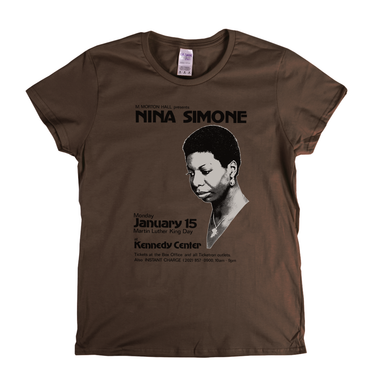 Nina Simone Poster Womens T-Shirt