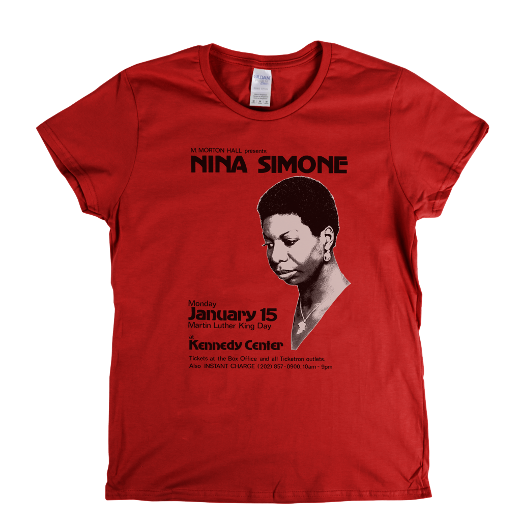 Nina Simone Poster Womens T-Shirt
