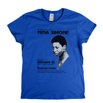 Nina Simone Poster Womens T-Shirt
