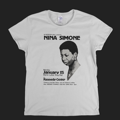 Nina Simone Poster Womens T-Shirt
