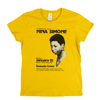 Nina Simone Poster Womens T-Shirt