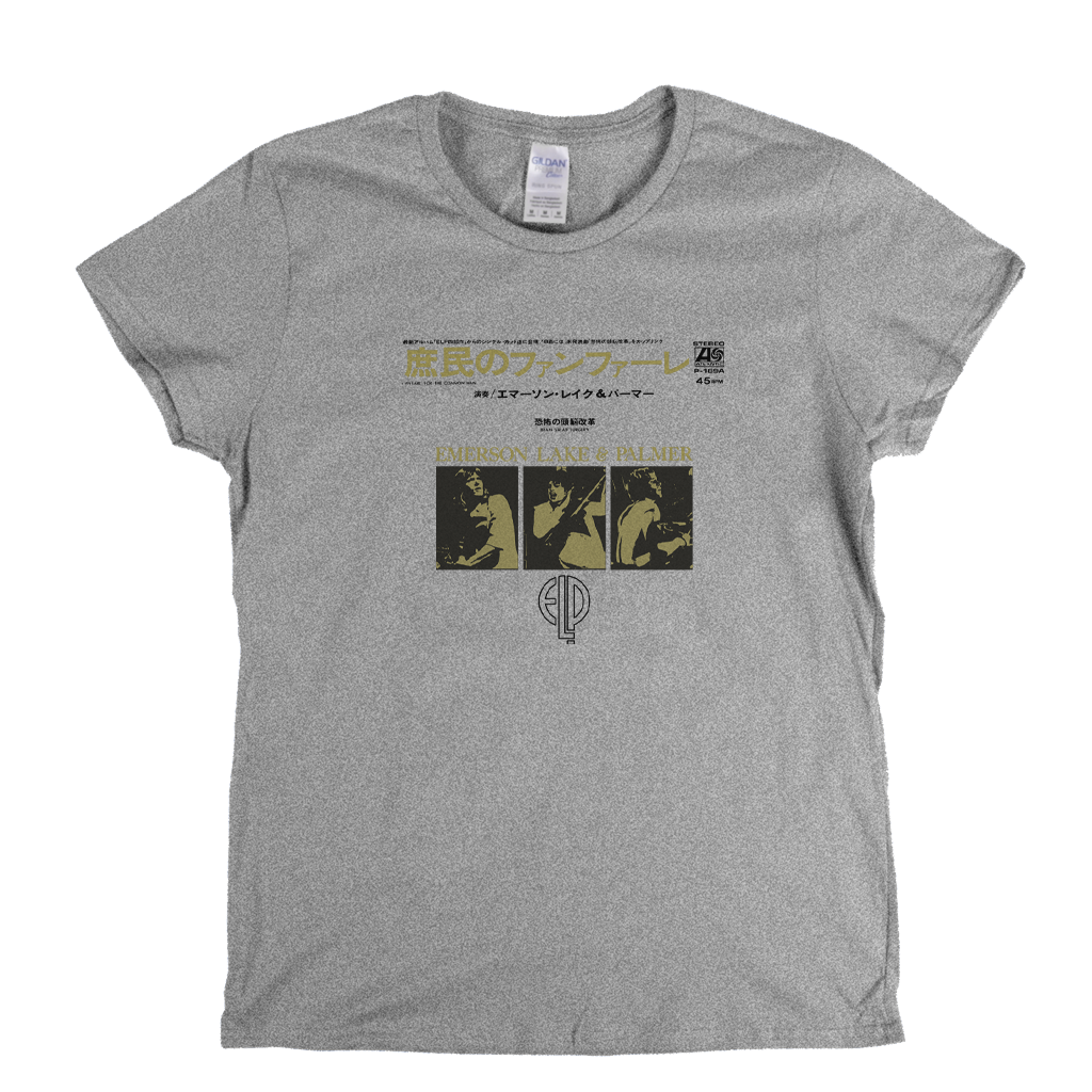 Emerson Lake And Palmer E L P Japanese Single Womens T-Shirt