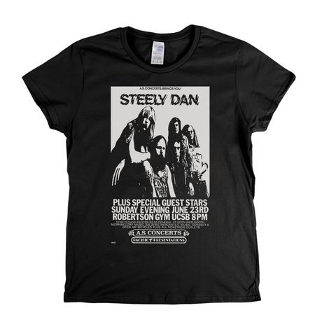 Steely Dan Concert Poster Womens T-Shirt