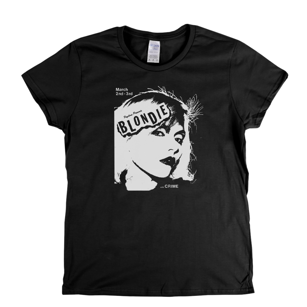 Blondie Poster Womens T-Shirt