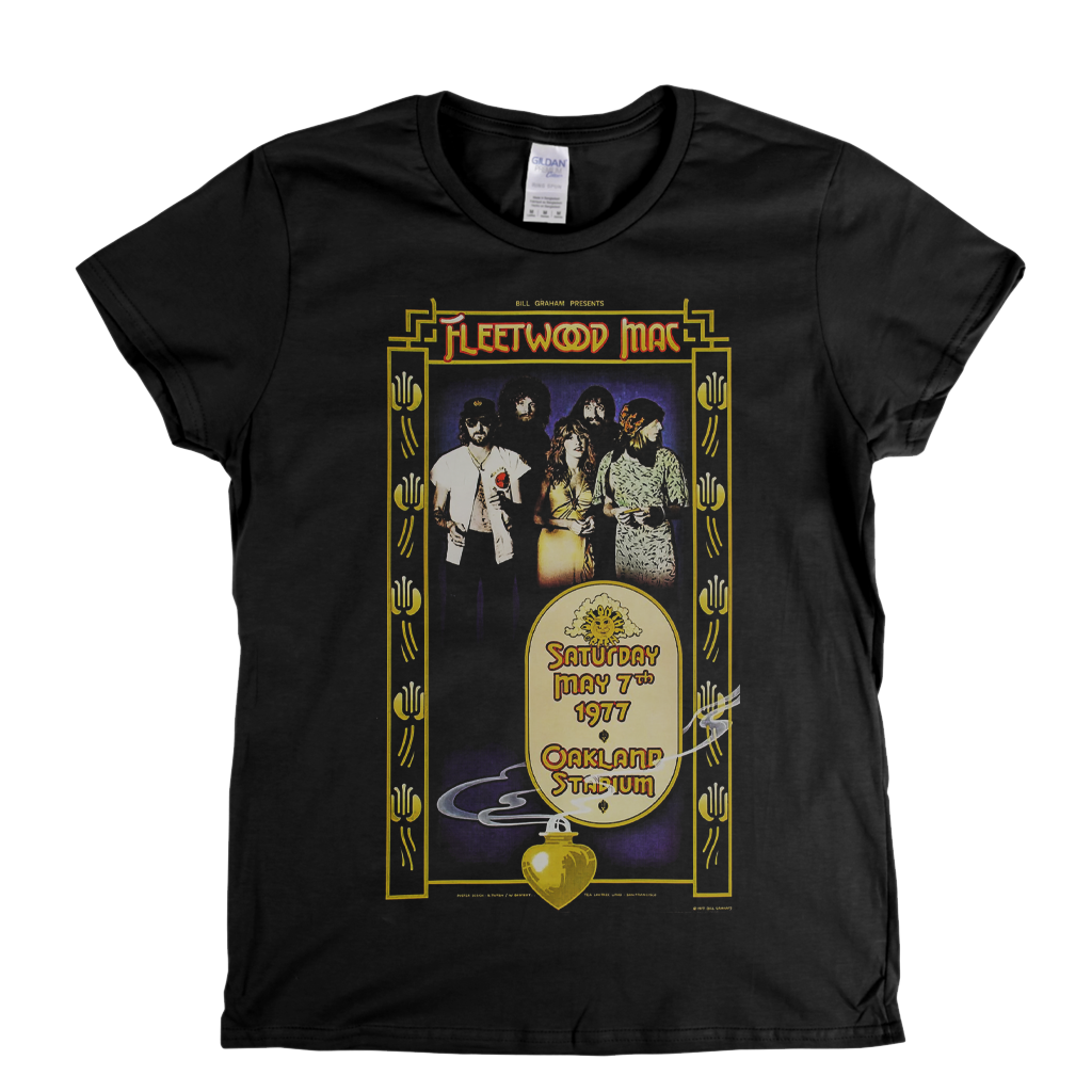 Fleetwood Mac Oakland Stadium Poster Womens T-Shirt