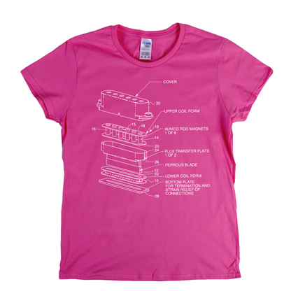 Guitar Pickup Womens T-Shirt