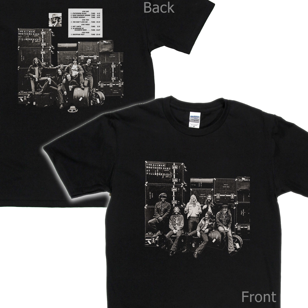 The Allman Brothers Band Live At The Fillmore East Front & Back T-Shirt