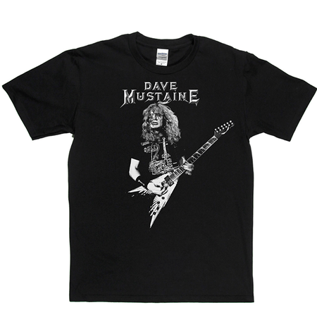 Megadeth Dave Mustaine White Print T Shirt