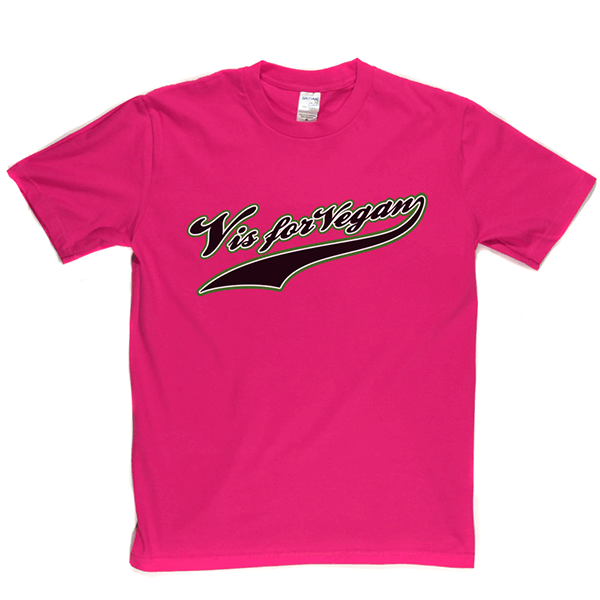 V is For Vegan - Baseball Style T Shirt